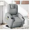 Image de Fauteuil de massage inclinable Gris clair Tissu 3204380