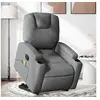 Image de Fauteuil de massage, relaxation tissu gris foncé