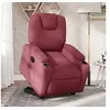 Image de stoel électrique réglable tissu bordeaux