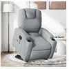 Image de Fauteuil inclinable de massage électrique Gris clair Tissu 3204404