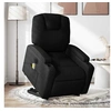 Image de Fauteuil de relaxation, massage, inclinable électrique réglable tissunoir