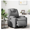 Image de Fauteuil réglable électrique similicuir gris