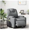 Image de Fauteuil de massage, relaxation électrique similicuir gris