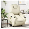 Image de Fauteuil de massage, relaxation similicuir crème