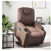 Image de Fauteuil de massage, relaxation similicuir marron