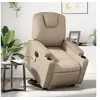 Image de Fauteuil de relaxation, massage, inclinable électrique similicuir cappuccino