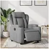 Image de Fauteuil électrique réglable tissu gris clair