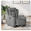 Image de Fauteuil électrique réglable tissu gris foncé