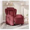 Image de Fauteuil réglable électrique tissu bordeaux