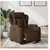 Image de Fauteuil réglable électrique tissu marron
