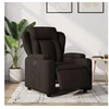 Image de Fauteuil réglable électrique tissu marron foncé