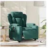 Image de Fauteuil réglable électrique tissu vert foncé