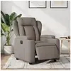 Image de Fauteuil réglable électrique tissu taupe