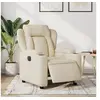 Image de Fauteuil réglable électrique tissu crème