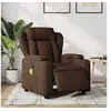 Image de Fauteuil de massage, relaxation électrique réglable tissu marron