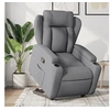 Image de Fauteuil de relaxation inclinable tissu gris clair