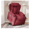 Image de Fauteuil de relaxation inclinable tissu bordeaux