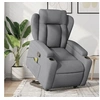 Image de Fauteuil de massage, relaxation tissu gris clair