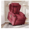 Image de Fauteuil de massage, relaxation tissu bordeaux