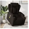 Image de Fauteuil de massage, relaxation tissu marron foncé