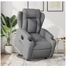 Image de stoel électrique réglable tissu gris clair