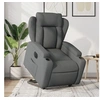 Image de stoel électrique réglable tissu gris foncé