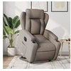 Image de stoel électrique réglable tissu taupe