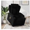 Image de Fauteuil de relaxation, massage, inclinable électrique réglable tissunoir