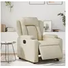 Image de Fauteuil inclinable électrique Crème Similicuir