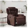 Image de Fauteuil réglable électrique similicuir marron