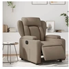 Image de Fauteuil réglable électrique similicuir cappuccino