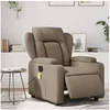 Image de Fauteuil de massage, relaxation électrique similicuir cappuccino