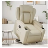 Image de Fauteuil inclinable Crème Similicuir