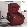 Image de Fauteuil inclinable de massage Rouge bordeaux Similicuir 3204555