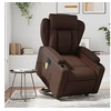 Image de Fauteuil de relaxation, massage, inclinable électrique similicuir marron