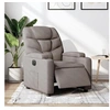 Image de Fauteuil réglable électrique tissu taupe