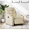 Image de Fauteuil réglable électrique tissu crème