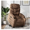 Image de Fauteuil de relaxation inclinable tissu marron