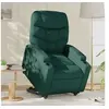 Image de Fauteuil de relaxation inclinable tissu vert foncé