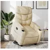 Image de Fauteuil de relaxation inclinable tissu crème
