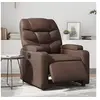 Image de Fauteuil réglable électrique similicuir marron