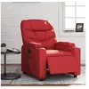 Image de Fauteuil réglable électrique similicuir rouge