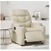 Image de Fauteuil de massage, relaxation électrique similicuir crème