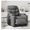 Image de Fauteuil de massage, relaxation électrique similicuir gris