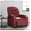 Image de Fauteuil de massage, relaxation électrique similicuir bordeaux
