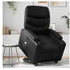 Image de Fauteuil de relaxation, massage, inclinable électrique similicuirnoir