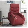 Image de Fauteuil de relaxation, massage, inclinable électrique similicuir bordeaux