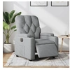 Image de Fauteuil électrique réglable tissu gris clair