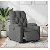 Image de Fauteuil électrique réglable tissu gris foncé