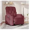 Image de Fauteuil réglable électrique tissu bordeaux
